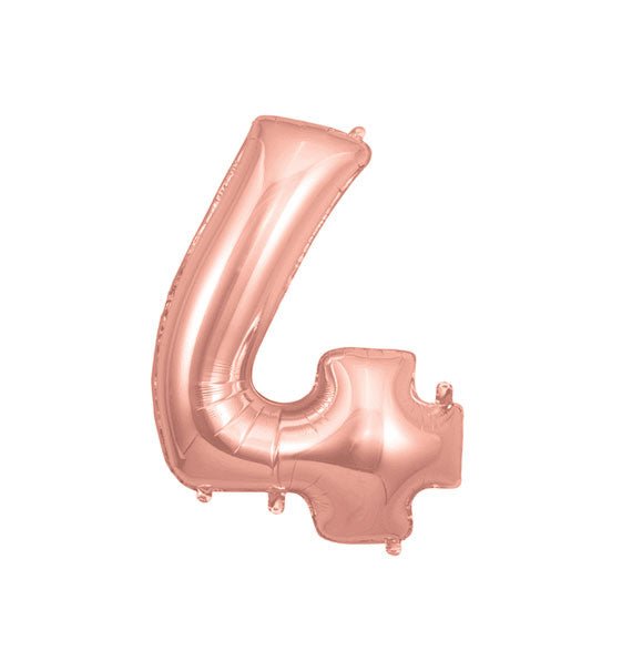 Rose Gold Number 4 Foil Balloon Gifts Vietnam