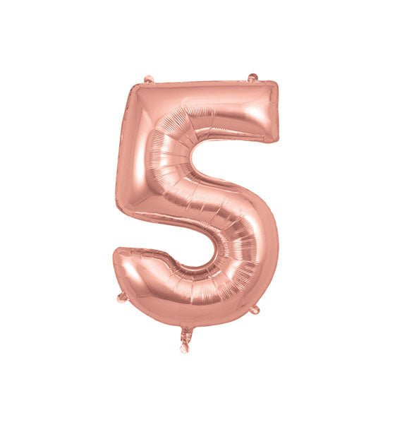 Rose Gold Number 5 Foil Balloon Gifts Vietnam