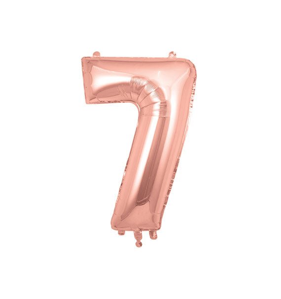Rose Gold Number 7 Foil Balloon Gifts Vietnam