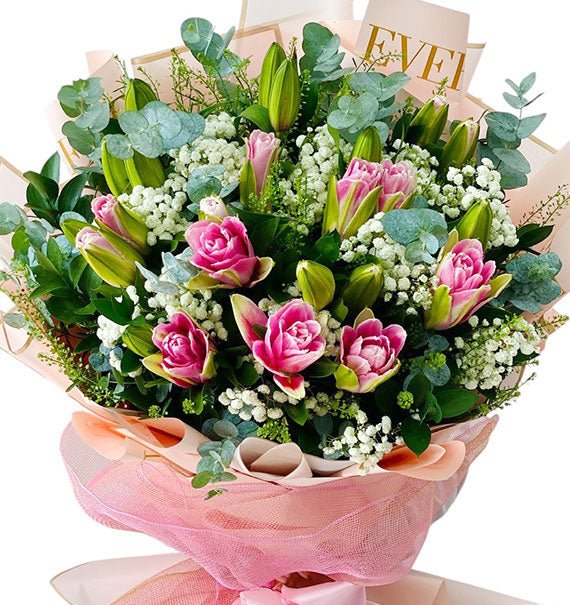 Roselily Bouquet For Women's Day Vietnam