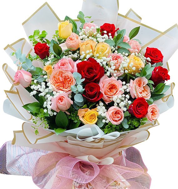 Roses Bouquet For Mothers Day Vietnam