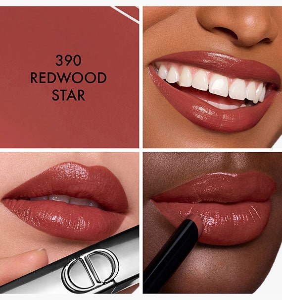 Rouge Dior On Stage 390 Redwood Star On Lip