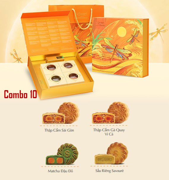 Savoure Mooncake Vietnam Combo 10