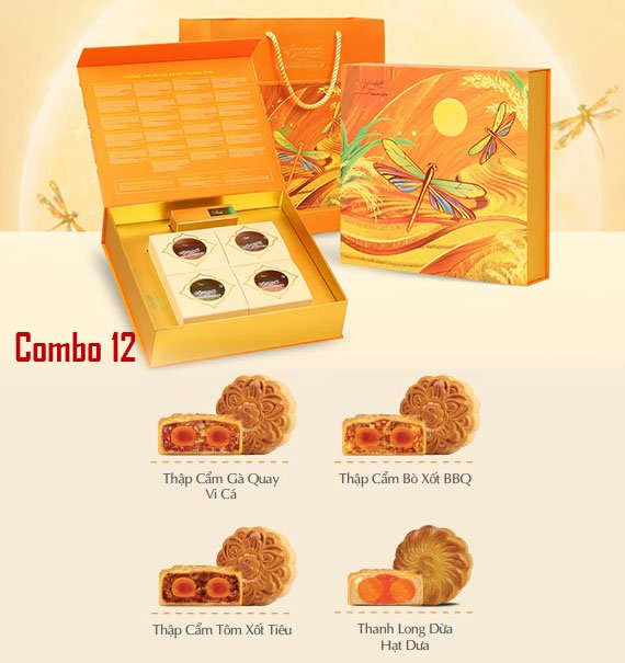 Savoure Mooncake Vietnam Combo 12