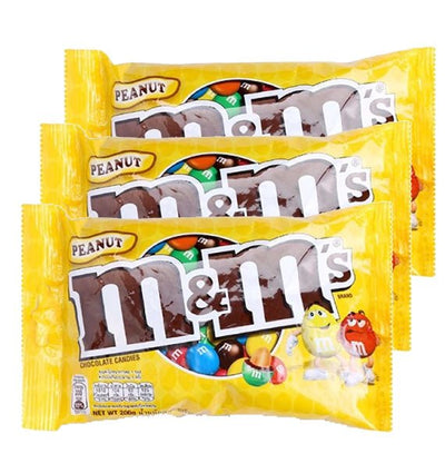 3 Bags of M&M Peanut Chocolate