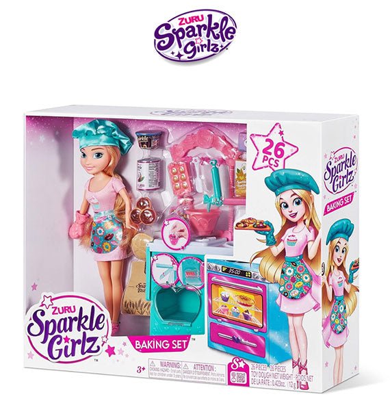 Sparkle Girlz Cake Making Doll Play Set Gift