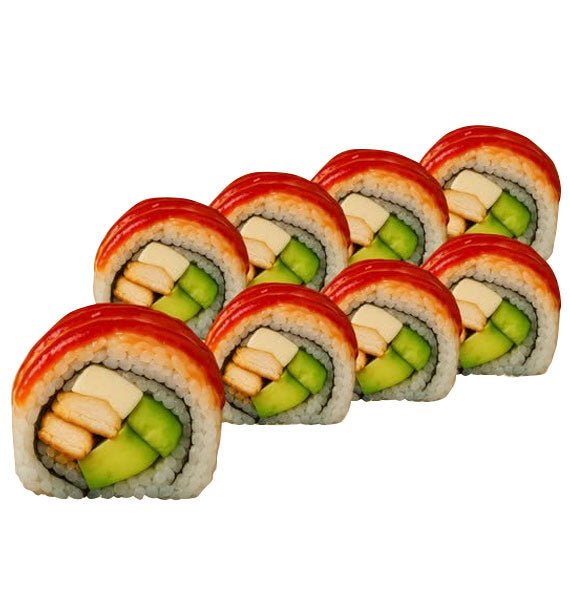 Spicy Salmon and Cheese Sushi Rolls