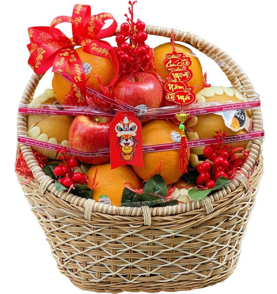 Spring Harvest Basket Tet Fruits Vietnam