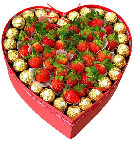 Strawberry and Chocolate Box Vietnamese Womens Day