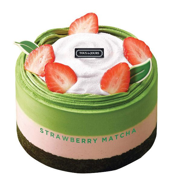 Strawberry and Matcha Mousse Tous Les Jours Vietnam