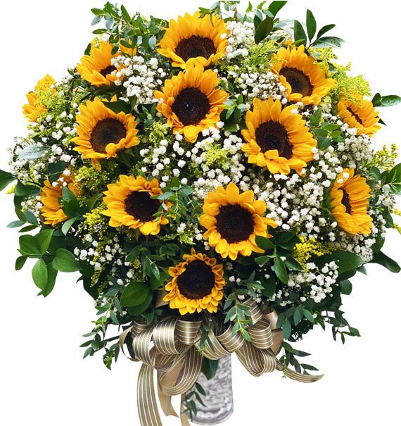 Sunflowers In Vase