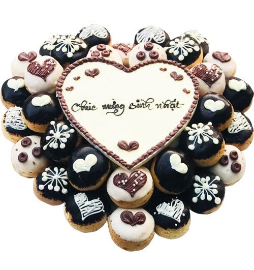 Sweet Chocolate Choux Cake Vietnam