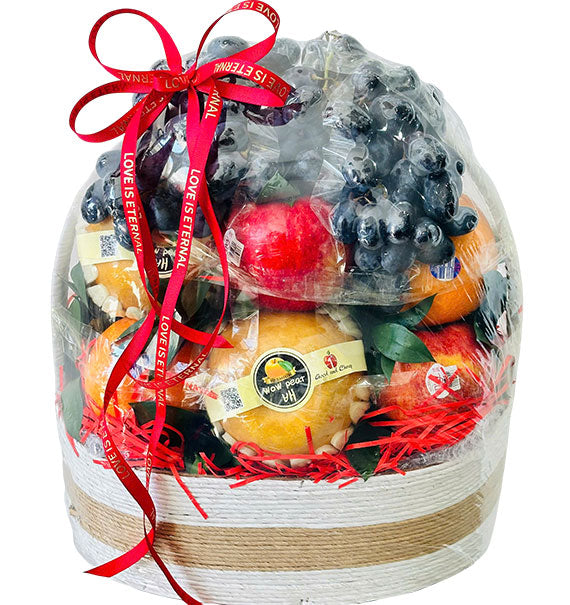 Sweet Indulgence Fruit Basket Valentine Vietnam