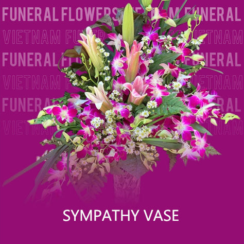 sympathy vase vietnam saigonflowers