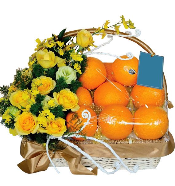 Tangerine & Flower Basker For Tet Vietnam