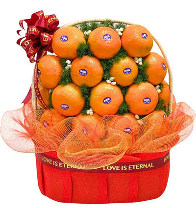 Tangerine Basket For Mother's Day