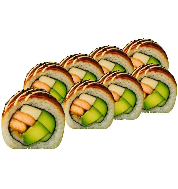 Teriyaki Salmon Cheese Sushi Rolls