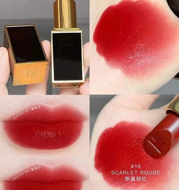 Tom Ford Lip Color Matte 16 Scarlet Rouge On Lip