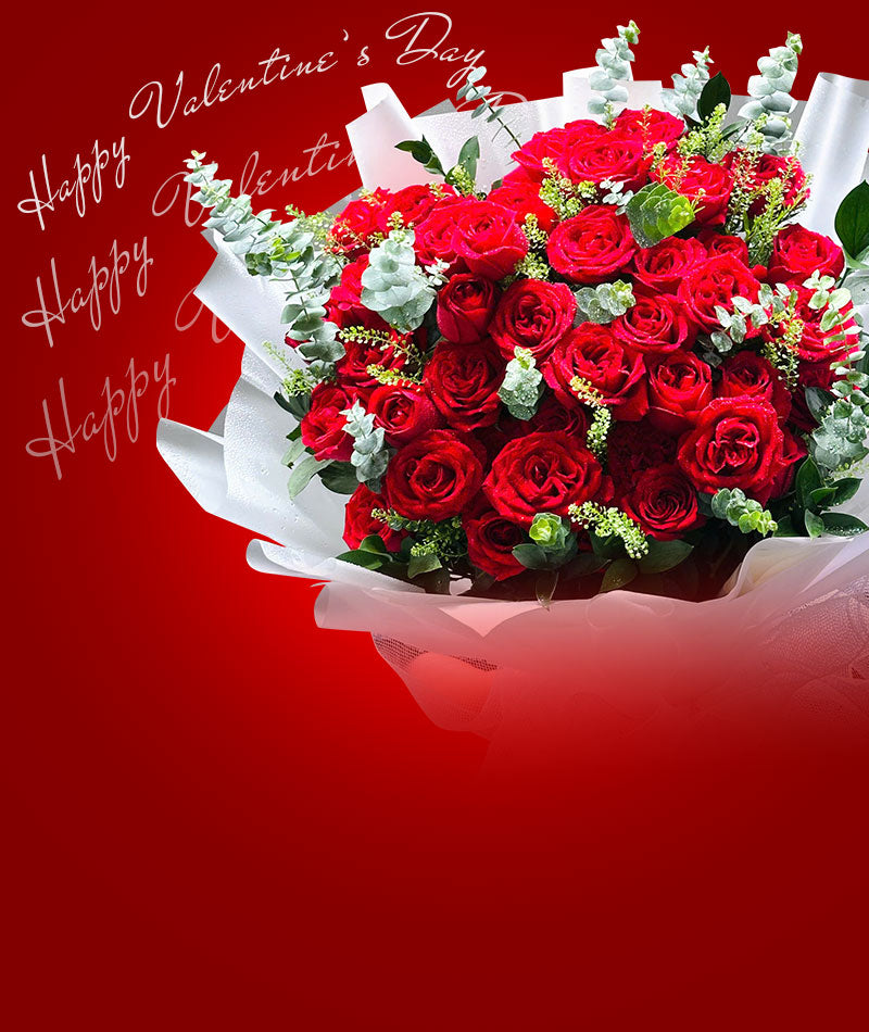 valentines roses vietnam banner