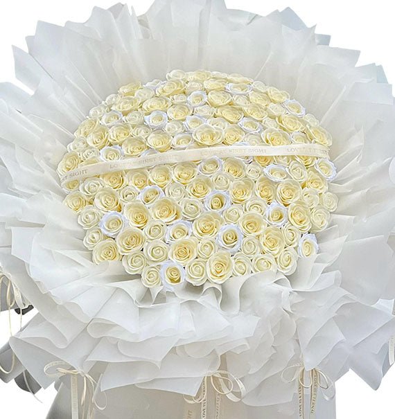 Vietnamese Women’s Day Artificial White Roses