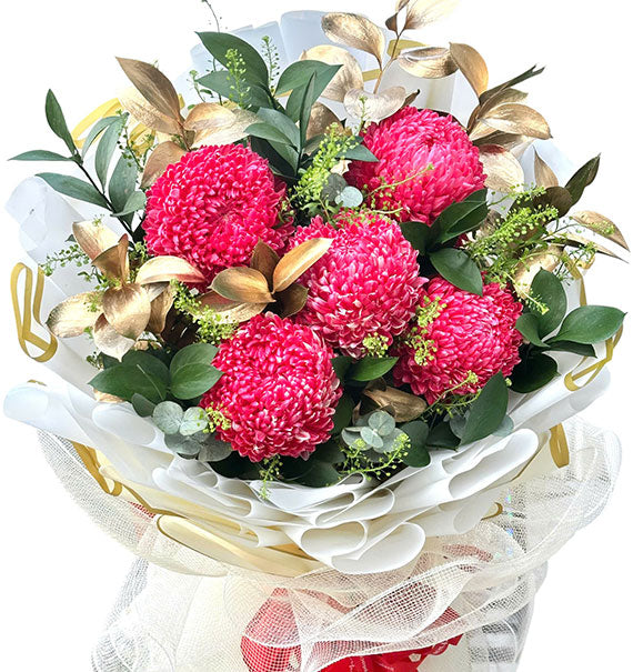 Vietnamese Women's Day Peony Chrysanthemum Bouquet