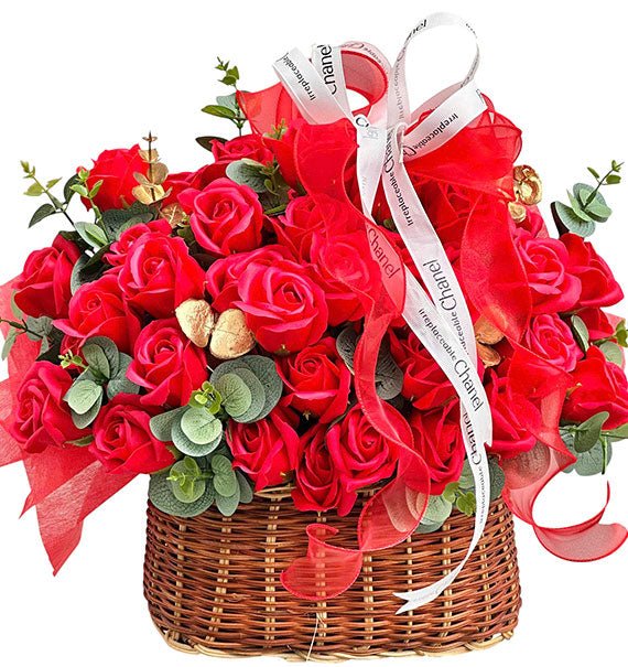 Vietnamese Women’s Day Waxed Rose Basket