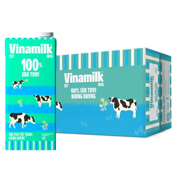 Vinamilk 100% Fresh Milk Non-Sweetened