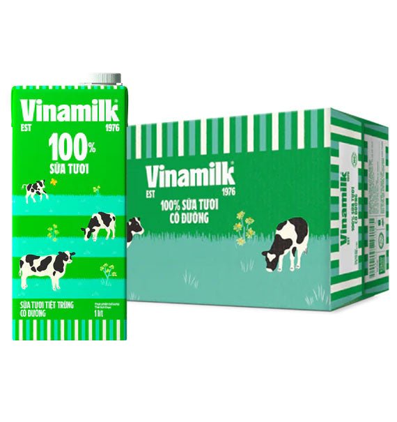 Vinamilk 100% Fresh Milk Sweetened