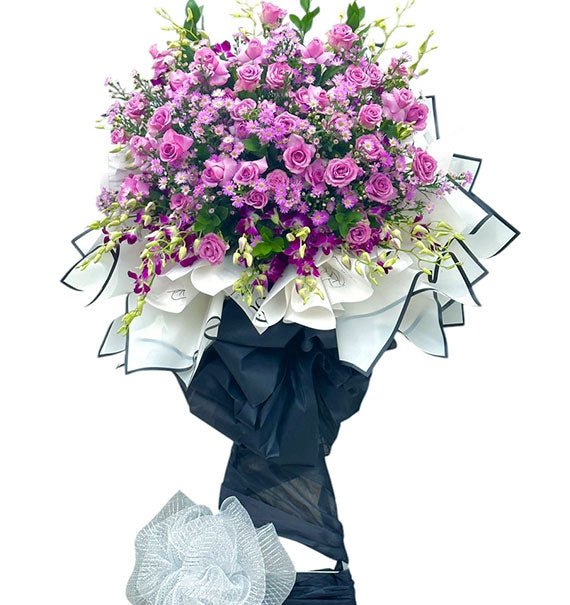 Violet Remembrance Sympathy Flower Stand Vietnam