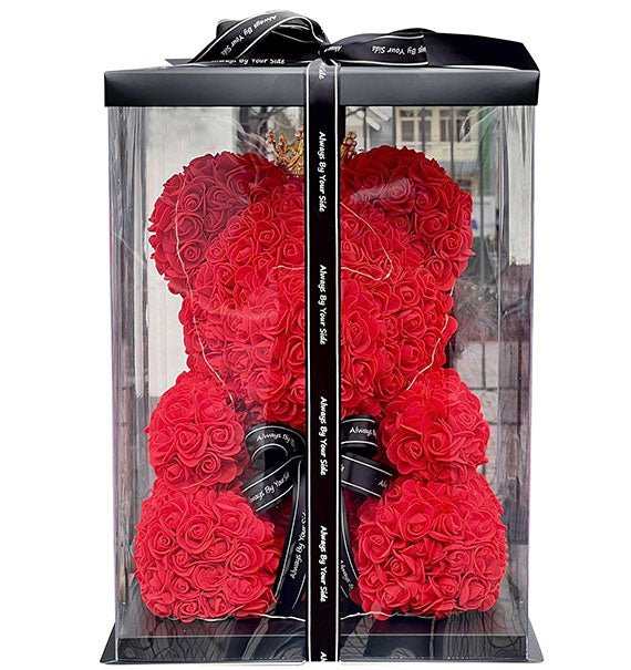 Waxed Red Roses Bear Gift Box For Womens Day Vietnam