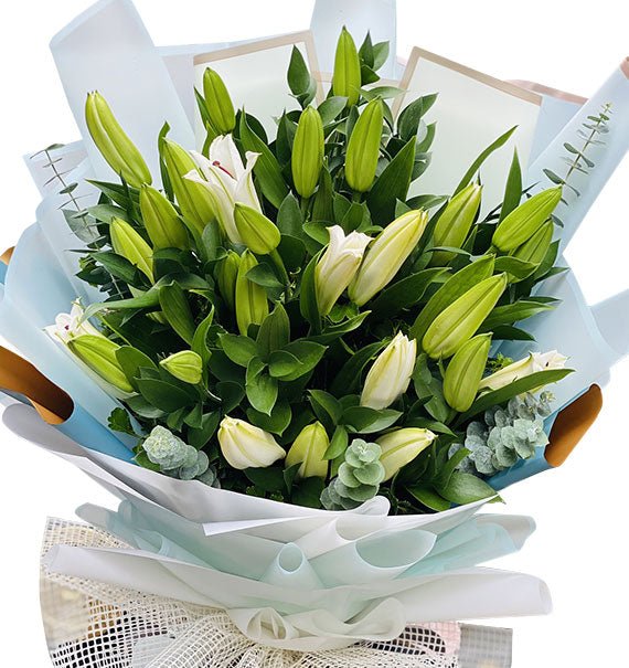 White Lilies Bouquet