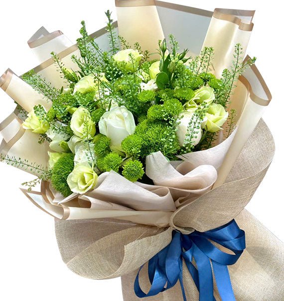 White Rose Bouquet For Dad Vietnam