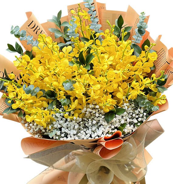 Yellow Orchids Bouquet