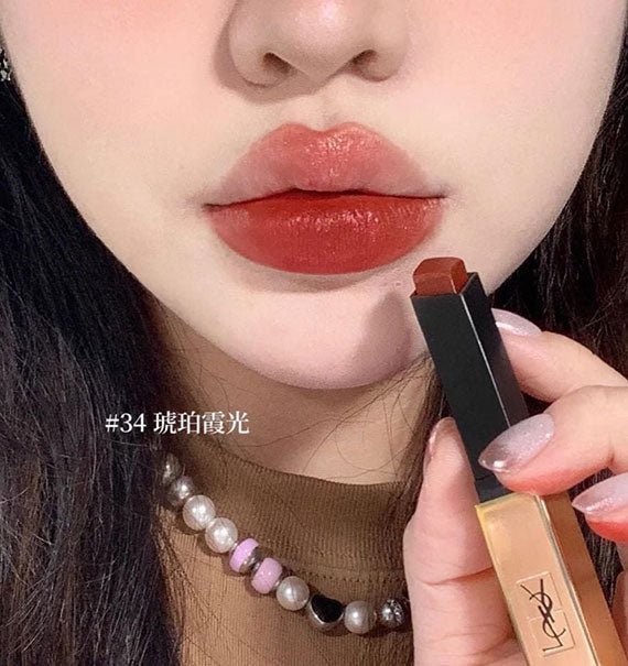 YSL The Slim Matte Longwear 34 Blasting Terra On Lip