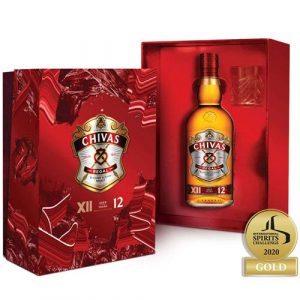 Chivas 12 Year Old Whisky-Tet Wine Gift