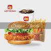 Lotteria Hot And Spicy Chicken Combo