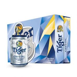 tiger crystal beer 24 cans