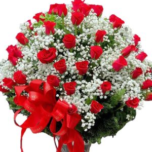 36-Red-Roses-In-Vase