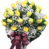 48 Yellow Roses In Vase