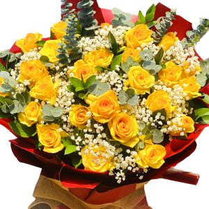 24 yellow roses mothers day