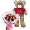 Gấu Teddy Và Hoa 01