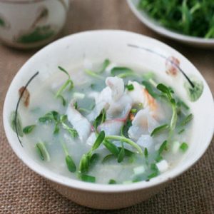 Chao Ca Loc Rau Dang