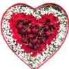 Cherries And Roses Heart Box