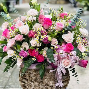 flowers-basket