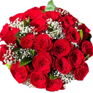 24 red roses womens day