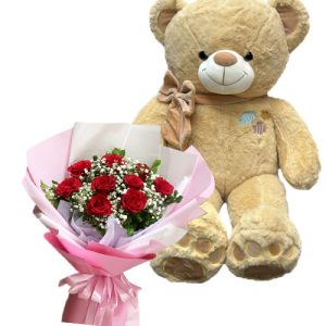 Teddy Bear And Flowers #6