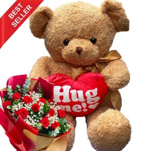 Teddy Bear And Flowers #7