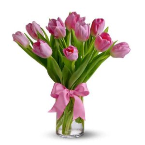 tulip flowers in vase 04