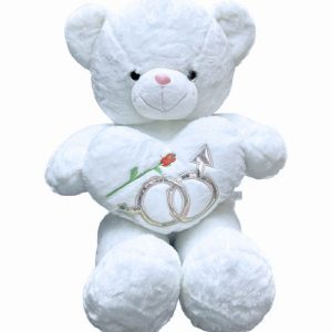 white teddy bear